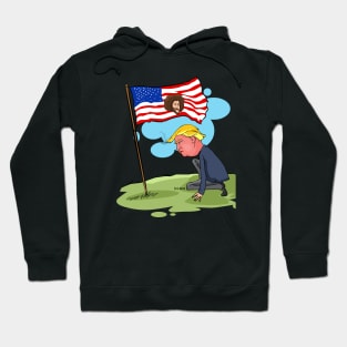 Trump Kaepernick US Flag Hoodie